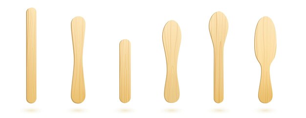 Ensemble de bâtons de popsicle en bois