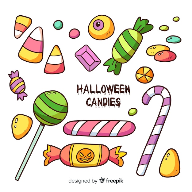 Ensemble de bonbons d&#39;Halloween