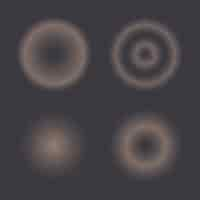 Vecteur gratuit ensemble de cercles de demi-teintes, motif de points de demi-teintes.