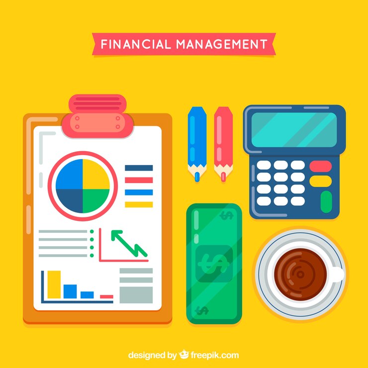 Vecteur gratuit ensemble coloré d&#39;éléments financiers