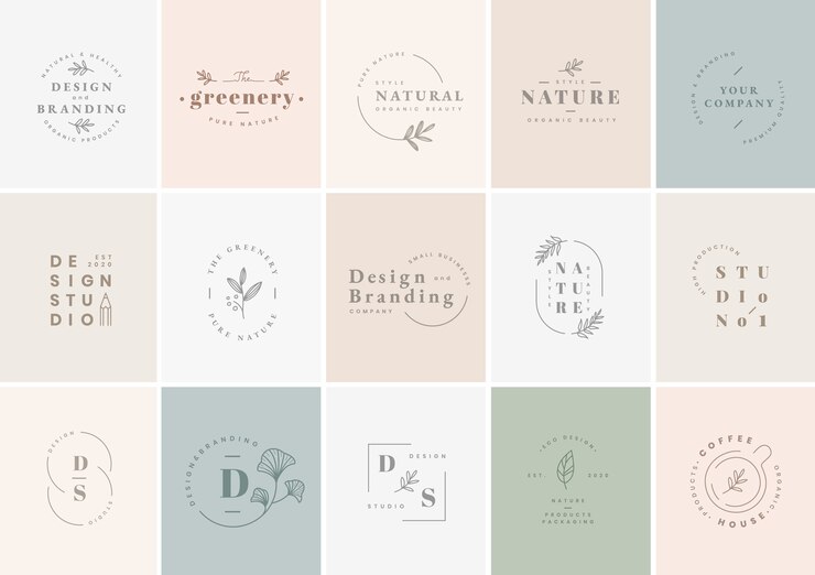 Vecteur gratuit ensemble de conception de logo