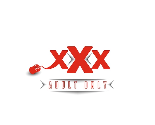 Vecteur gratuit ensemble de conception de modèles de logo xxx pour adultes