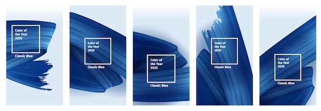 Ensemble de couverture couleur de l'année 2020