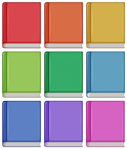 Ensemble de couverture de livre différente