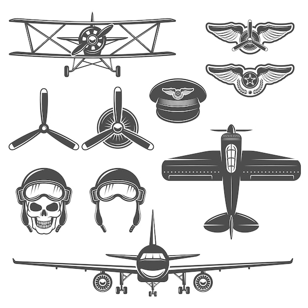 Ensemble D'éléments D'avion