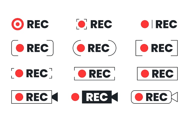 Vecteur gratuit ensemble d'étiquettes de recommandation de conception plate