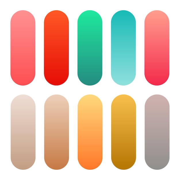 Ensemble de gradients multicolores