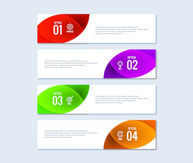 Ensemble D'infographie D'entreprise De Conception D'étapes