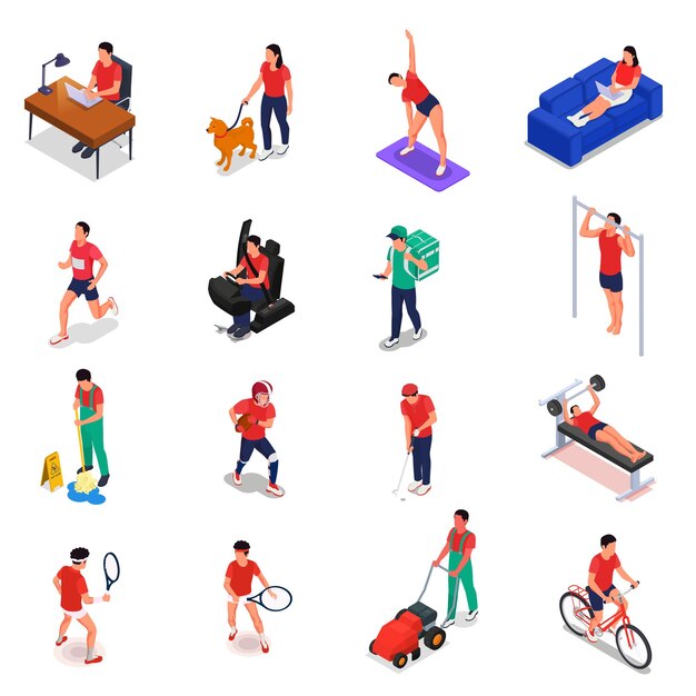Ensemble isométrique d'activité physique