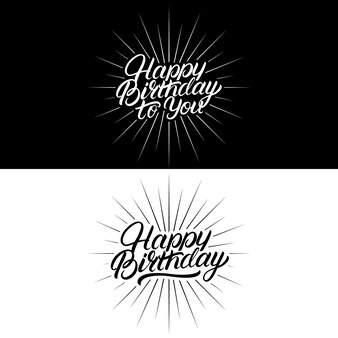 Joyeux Anniversaire Calligraphie Vecteur Gratuite Joyeux Anniversaire Calligraphie Vecteur Gratuite