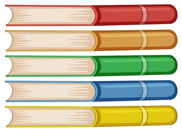 Ensemble De Livre De Couleurs Différentes