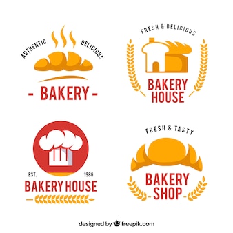 Ensemble de logos de boulangerie pour l'entreprise