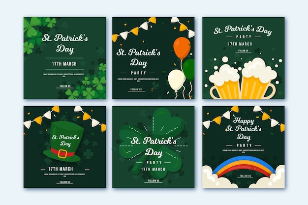 Ensemble De Messages De La Saint-patrick