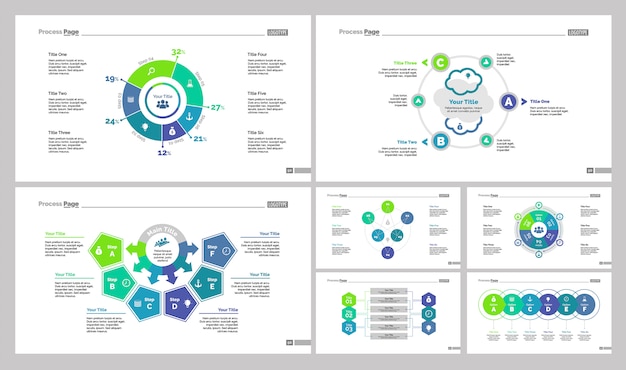 Ensemble de modèles Seven Business Slide