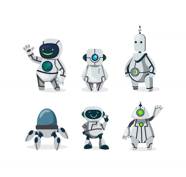 Ensemble de robots mignons