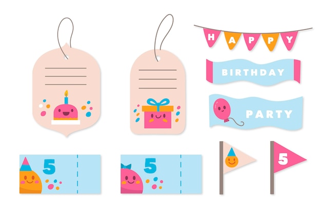 Ensemble de scrapbooking anniversaire