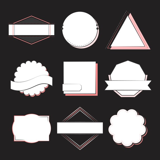 Ensemble de vecteur insignes et emblèmes