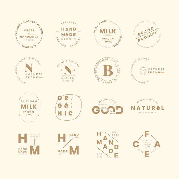 Ensembles de logo de marque