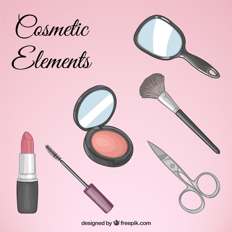 Vecteur gratuit equipement de beauté