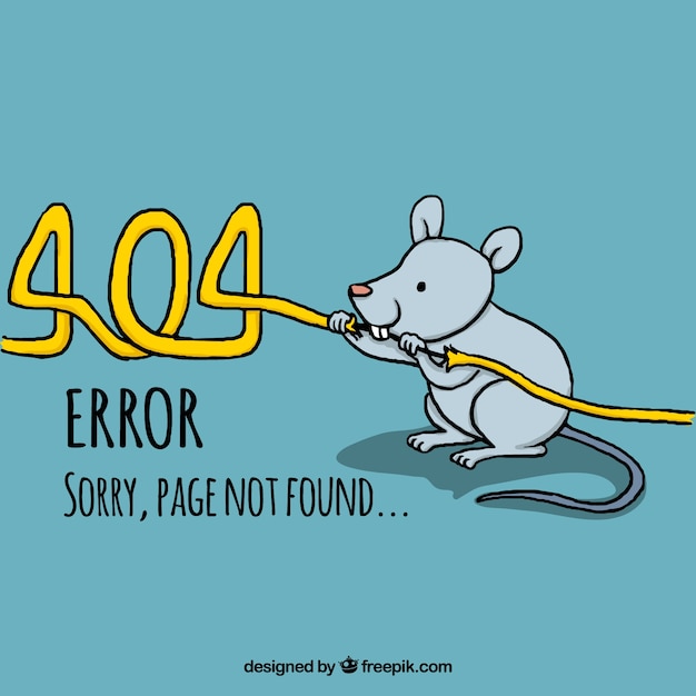 Erreur 404 Dessiné à La Main