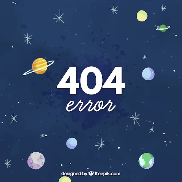 Erreur 404 dessiné à la main