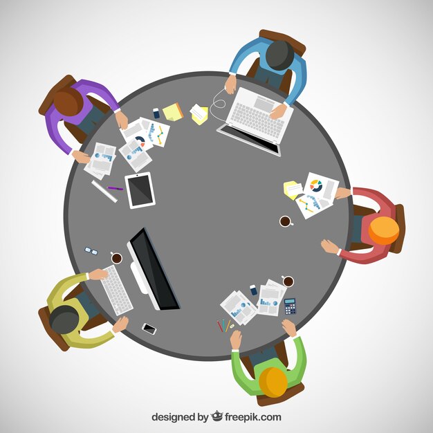 Espace de travail pour le travail d&#39;équipe