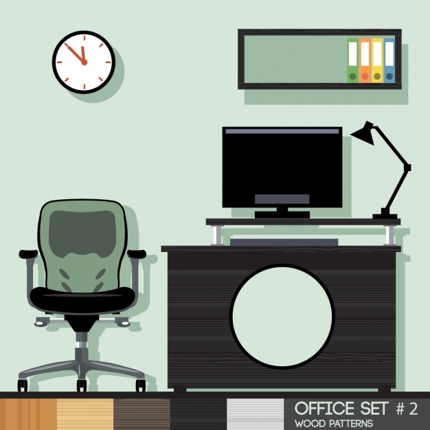 Vecteur gratuit espace de travail