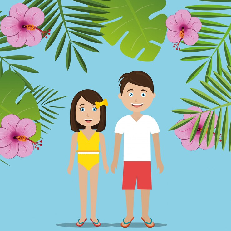 Vecteur gratuit été, voyage et vacances
