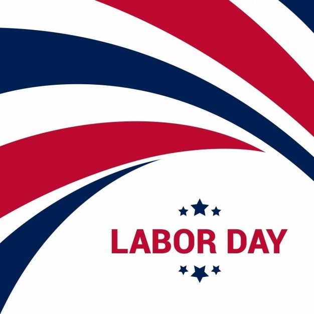 Vecteur gratuit Étiquette usa labor day