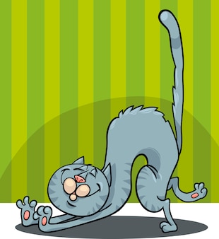 Chats Rigolos Mis Illustration De Dessin Anime Vecteur Premium Chats Rigolos Mis Illustration De Dessin Anime Vecteur Premium