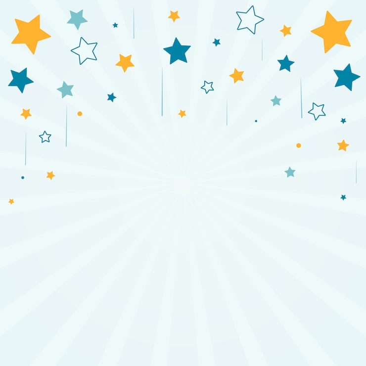 Vecteur gratuit étoiles avec fond sunburst