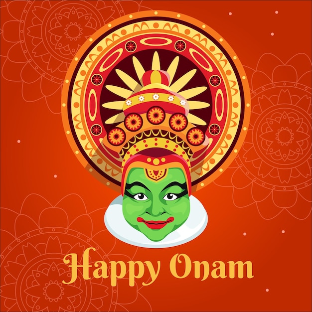 Vecteur gratuit Événement du festival onam