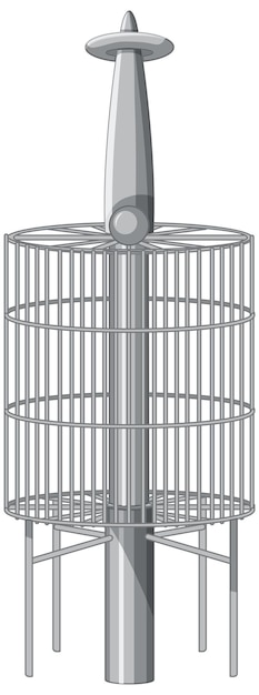 Expérience De Bobine Tesla Sur Fond Blanc