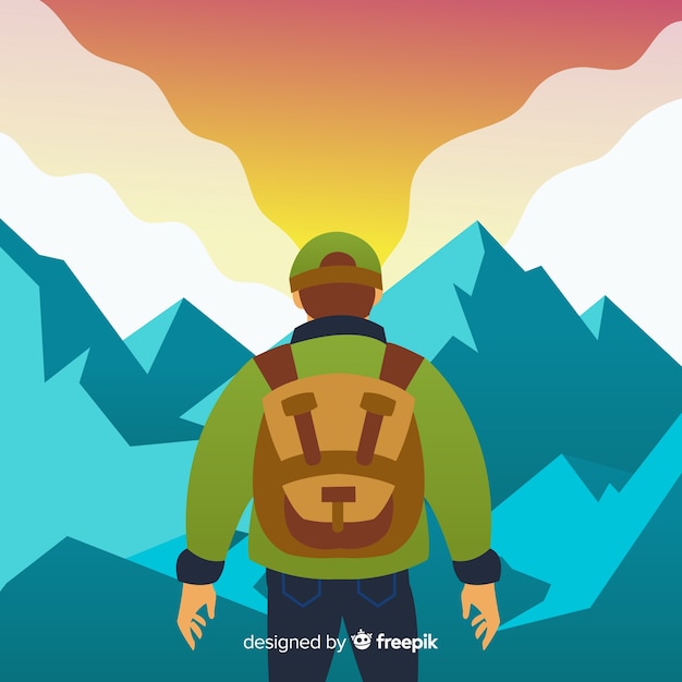Explorer avec fond de sac à dos