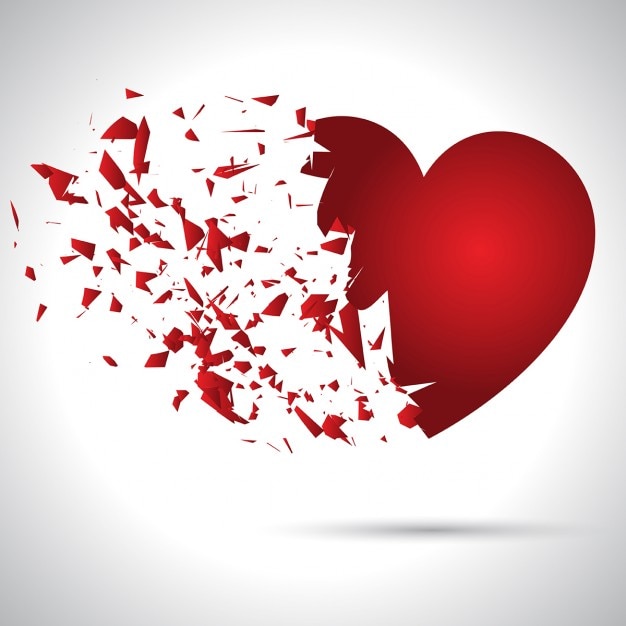 Vecteur gratuit exploser fond de coeur pour la saint-valentin