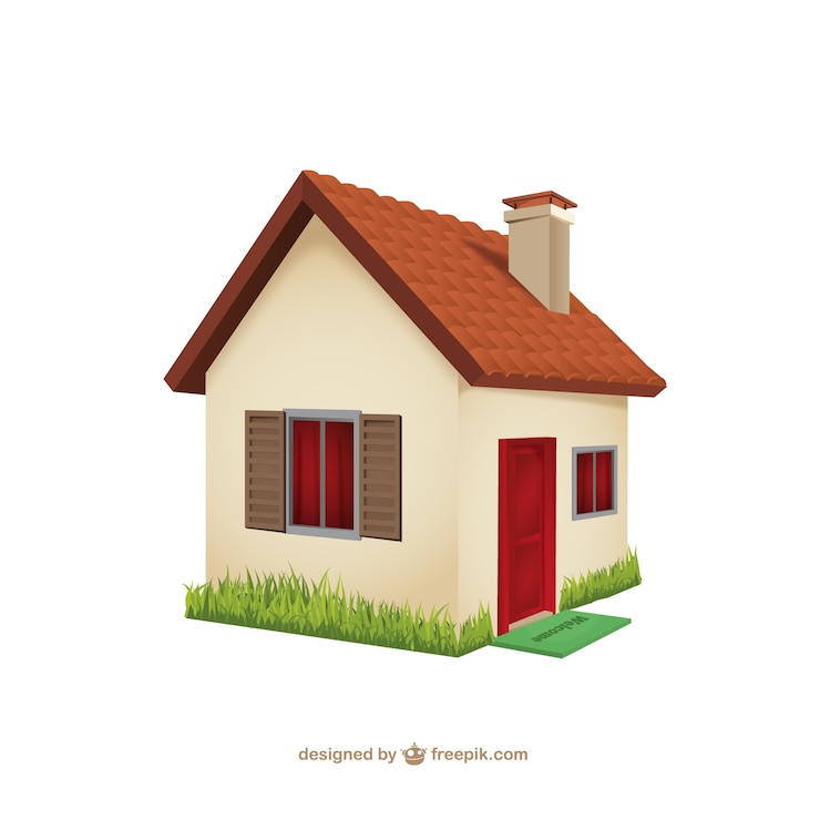 Vecteur gratuit façade de la maison