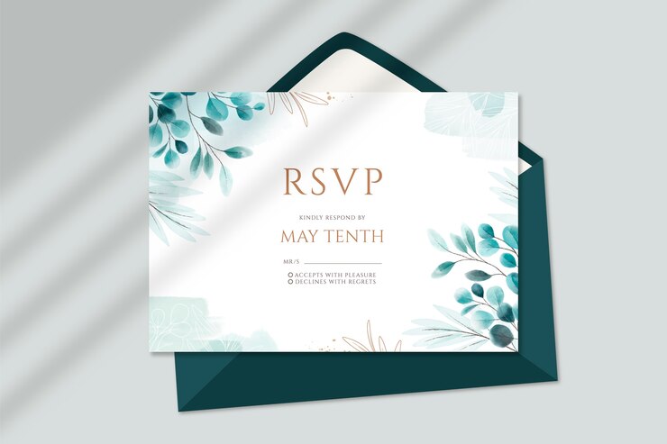 Vecteur gratuit faire-part de mariage dégradé save the day