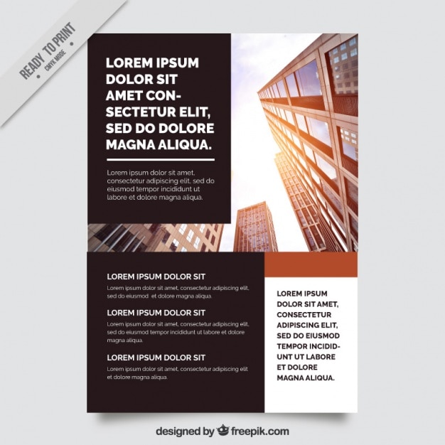 Vecteur gratuit fantastique modèle de brochure d&#39;affaires