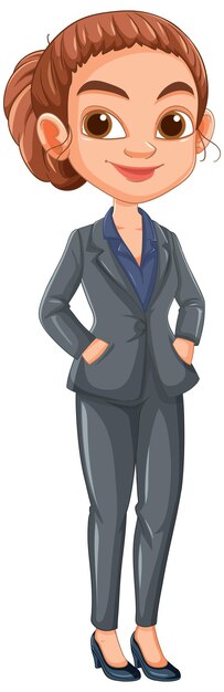 Une femme d'affaires confiante en costume