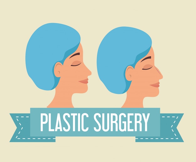 Femme Avant Et Après La Chirurgie Plastique