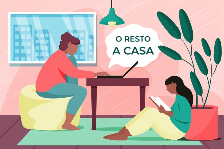 Vecteur gratuit les femmes se détendre à la maison