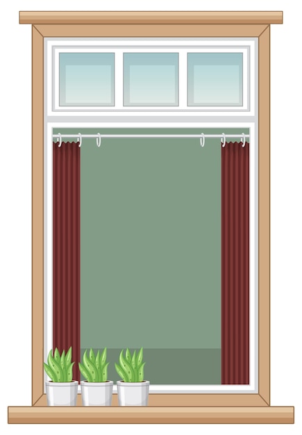 Une fenêtre pour immeuble ou façade de maison
