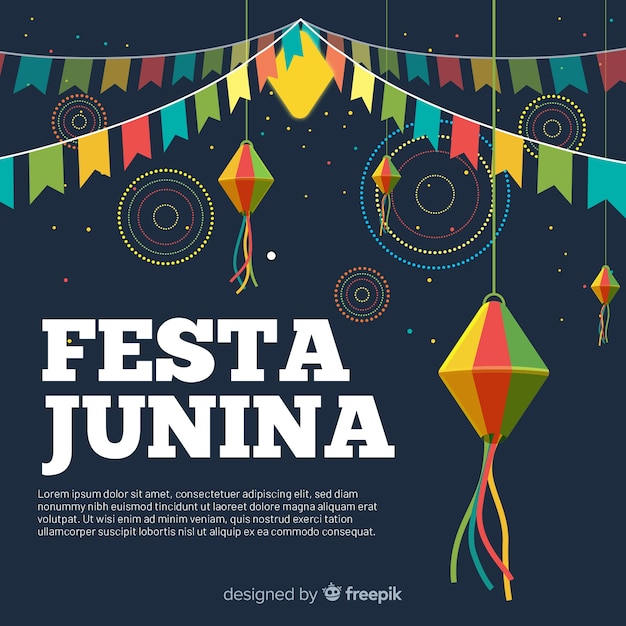 Vecteur gratuit festa junina