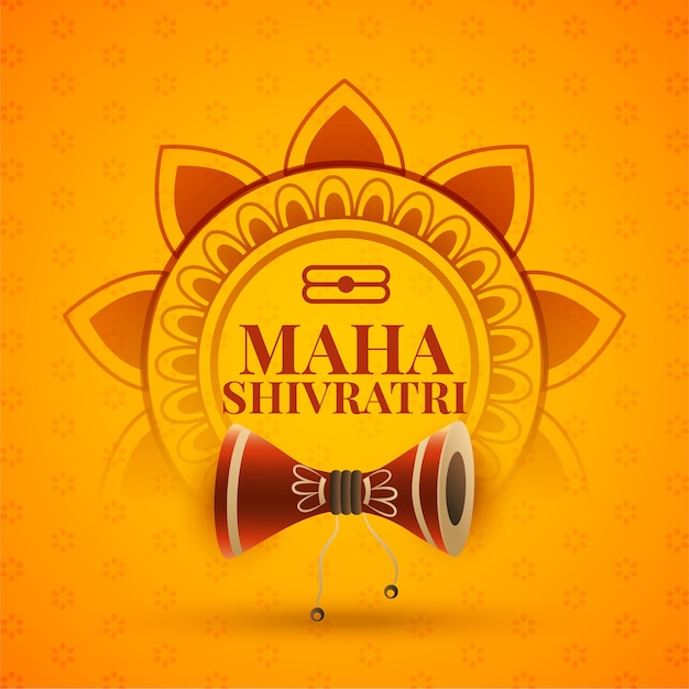Festival Indien De Maha Shivratri Voeux Avec Damroo