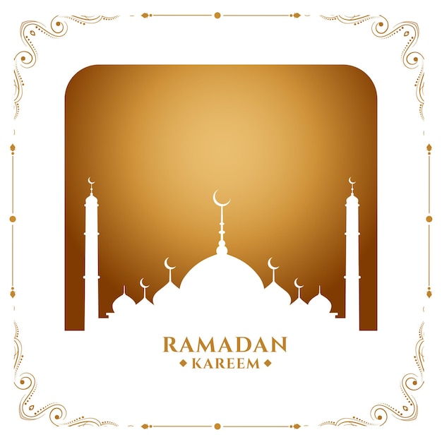 Vecteur gratuit fête de l'aïd islamique du ramadan kareem