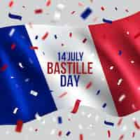 Vecteur gratuit fête de la bastille