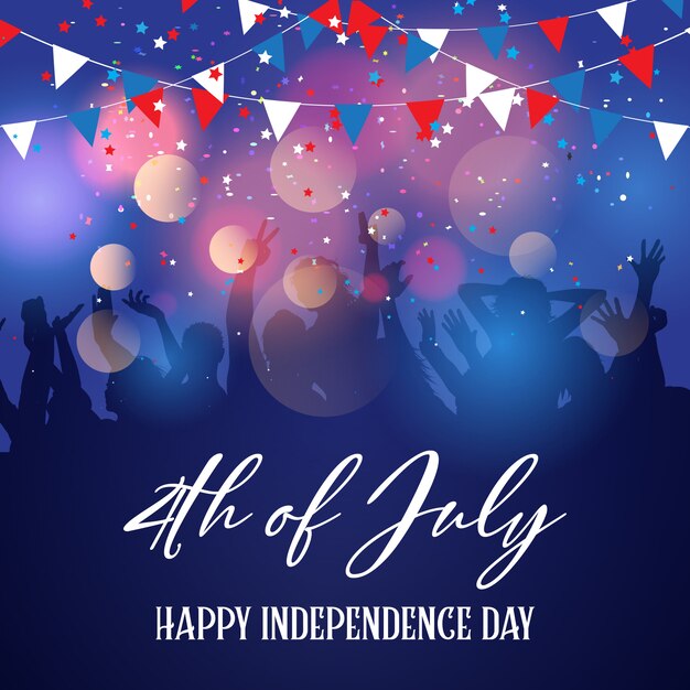 Fête en fête le 4 juillet, jour de l&#39;indépendance