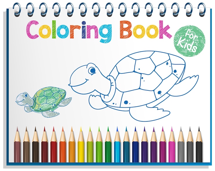 Vecteur gratuit feuille de travail de livre de coloriage pour les enfants