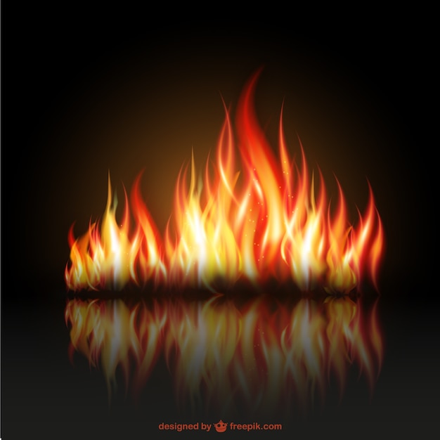Vecteur gratuit fire flames illustration