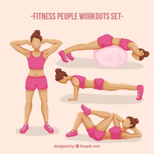 Fitness femmes séances d&#39;entraînement ensemble